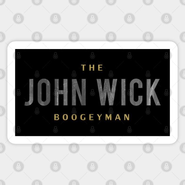 John Wick the boogey Man Sticker by rahalarts